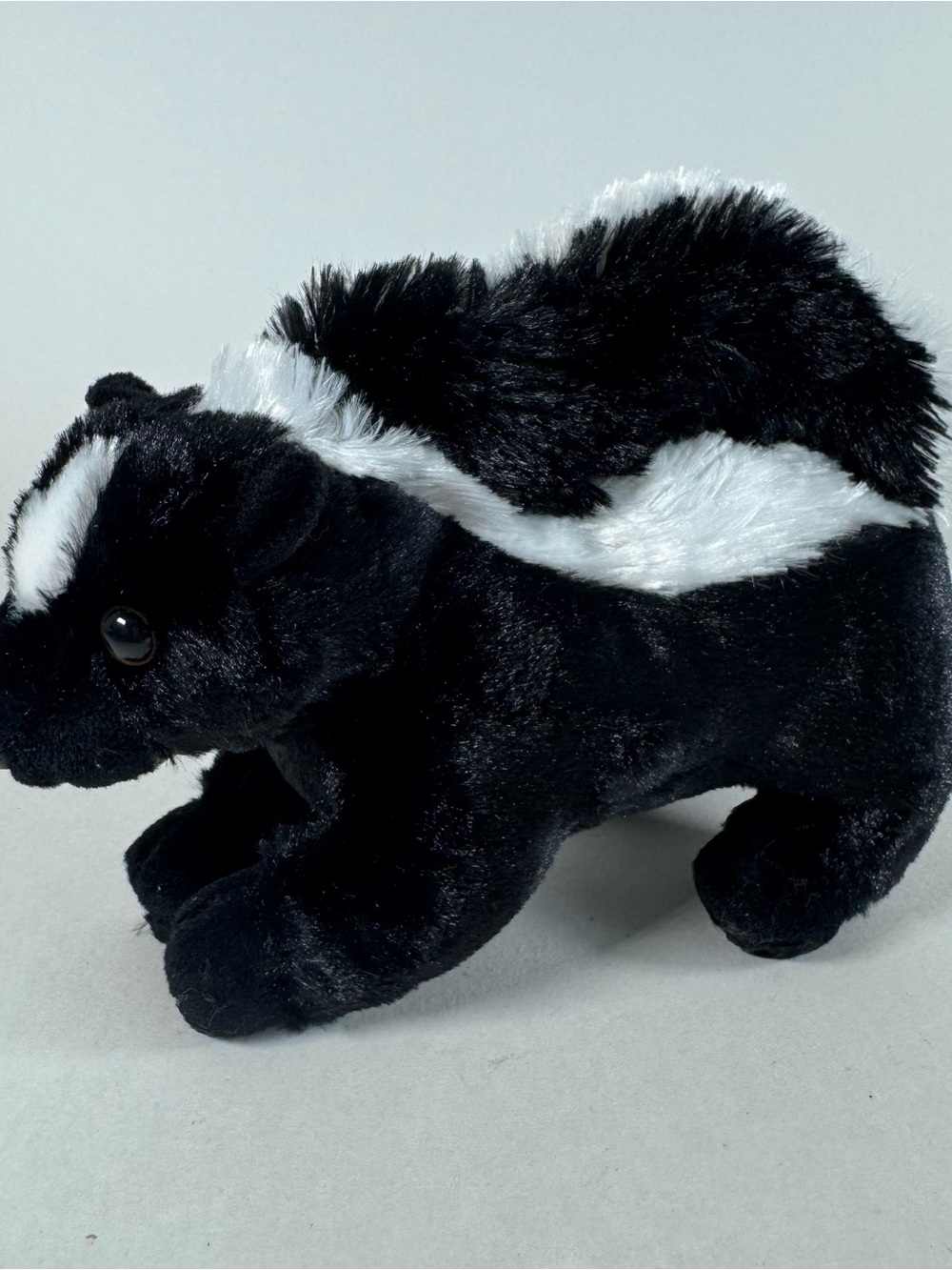 Aurora Plush Skunk Black White 2021 7.5" Stuffed Animal Toy
